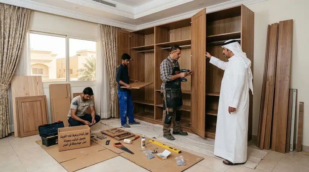 تفصيل كبتات خشب الكويت على المقاس لين السقف